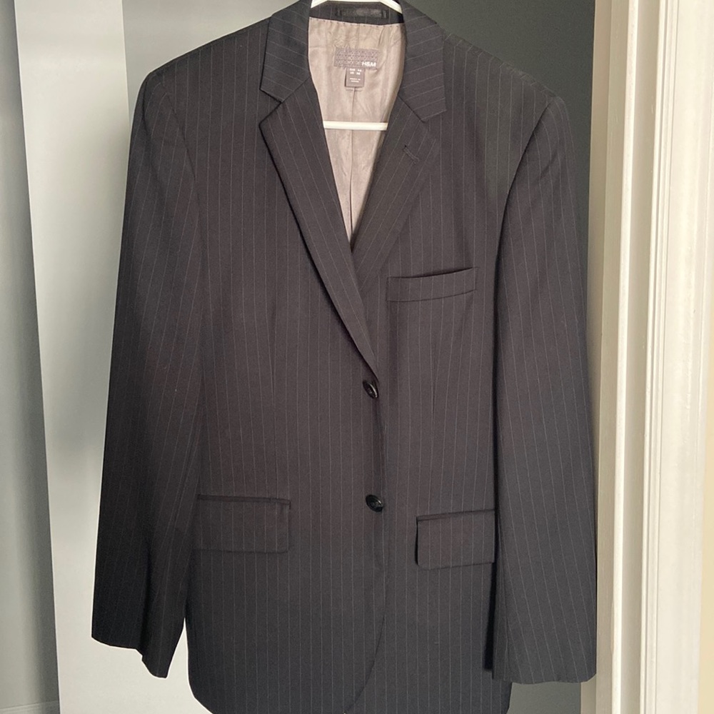 Men’s Black Pin Striped Blazer by H&M